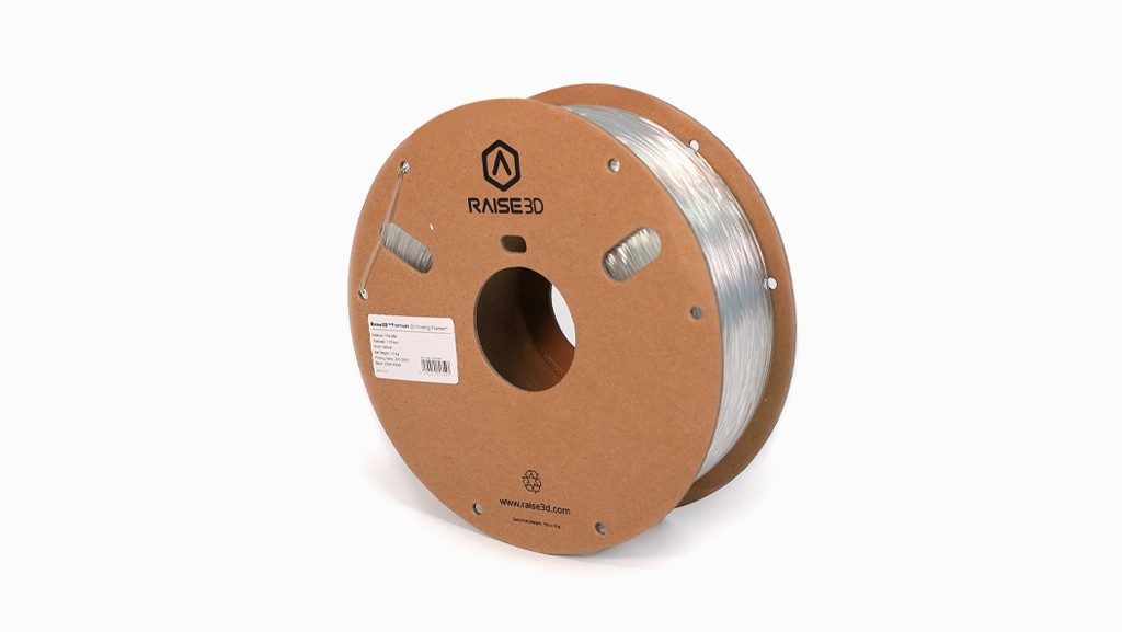 Raise3D PremiumTPU-95A Transparent -2 Cardboard Spool