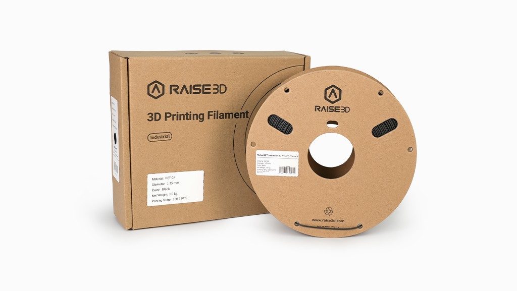 Raise3D Industrial PET GF Filament Black - Packaging