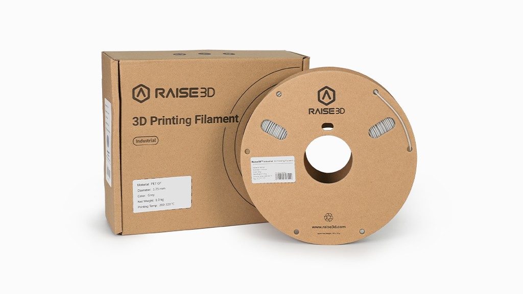 Raise3D Industrial PET GF Filament Grey - Packaging