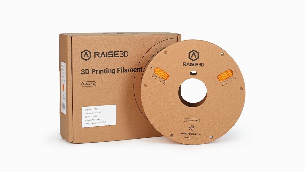 Raise3D Industrial PET GF Filament Orange - Packaging